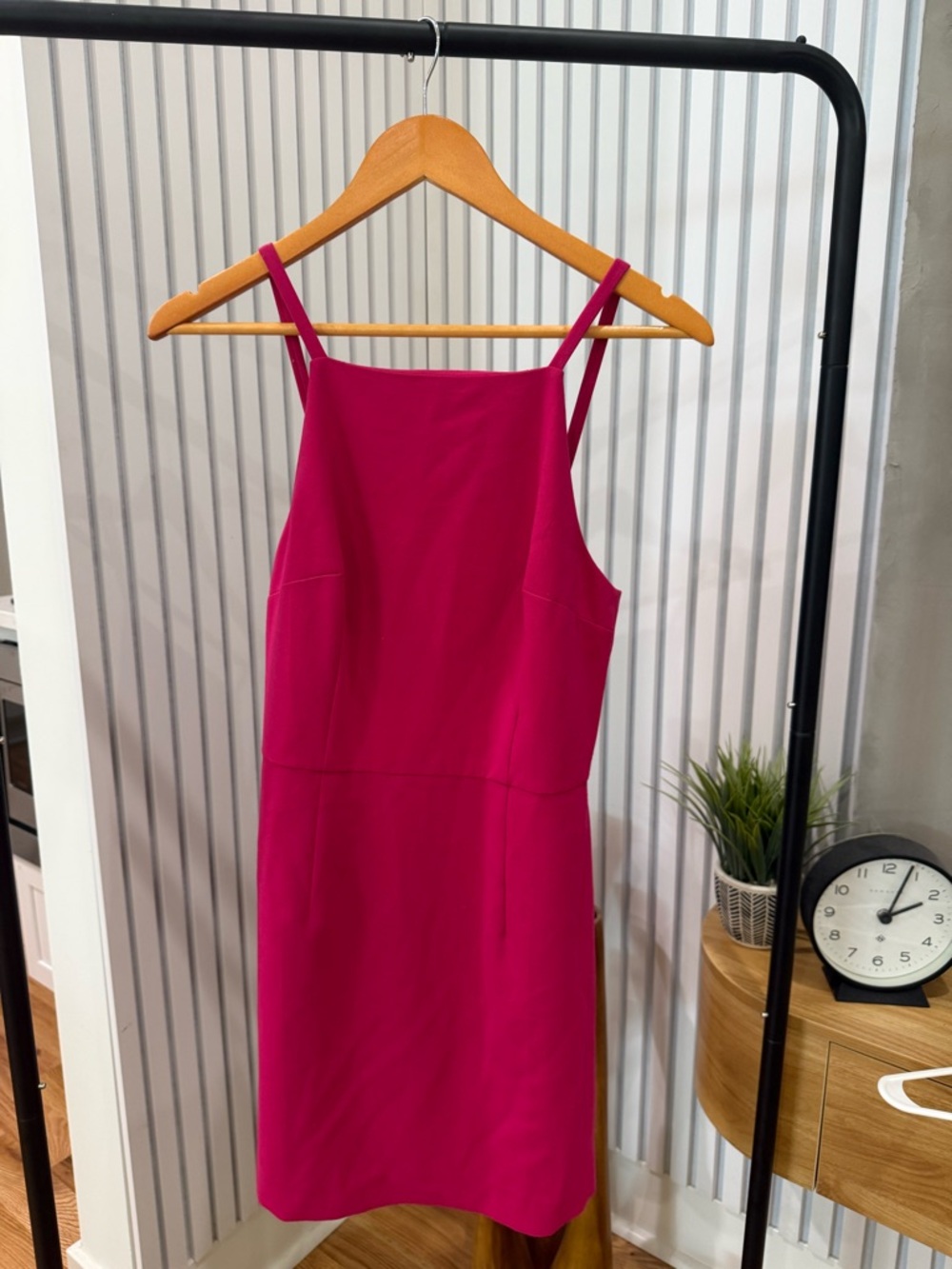 French Connection Hot Pink Mini Slip Dress